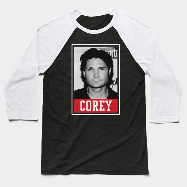 corey feldman Baseball T-Shirt by one way imagination